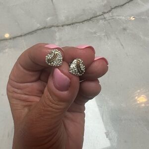Authentic juicy couture Silver and Gold Stud Earrings